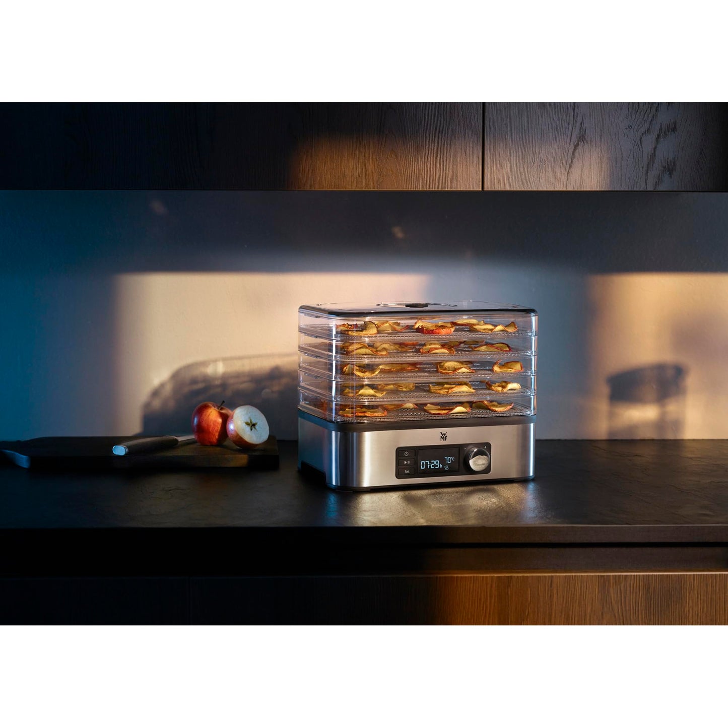 Deshidratador de Alimentos – 5 Bandejas, Temporizador 24h, Inox