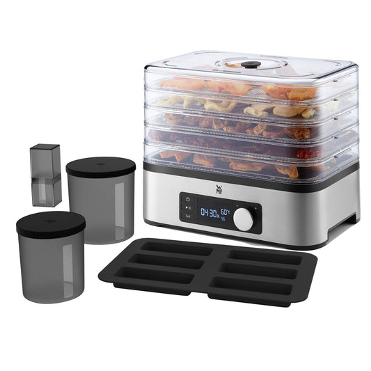Deshidratador de Alimentos – 5 Bandejas, Temporizador 24h, Inox